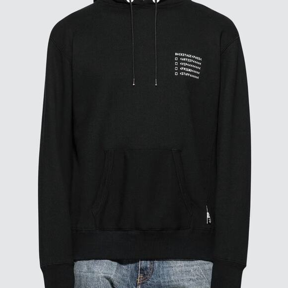 Moncler Genius 7 Fragment Hiroshi Fujiwara Black Backstage Pass Hoodie XL - Picture 6 of 16